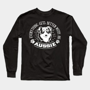Everything gets Better with an Aussie Ver. 2 Long Sleeve T-Shirt